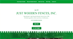 Desktop Screenshot of justwoodenfences.com